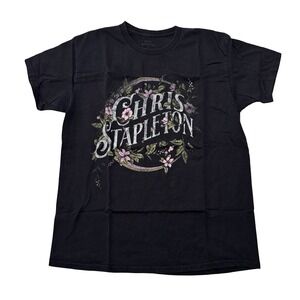 Chris Stapleton Unisex Graphic T Shirt Black Size Large 20.5 x 28